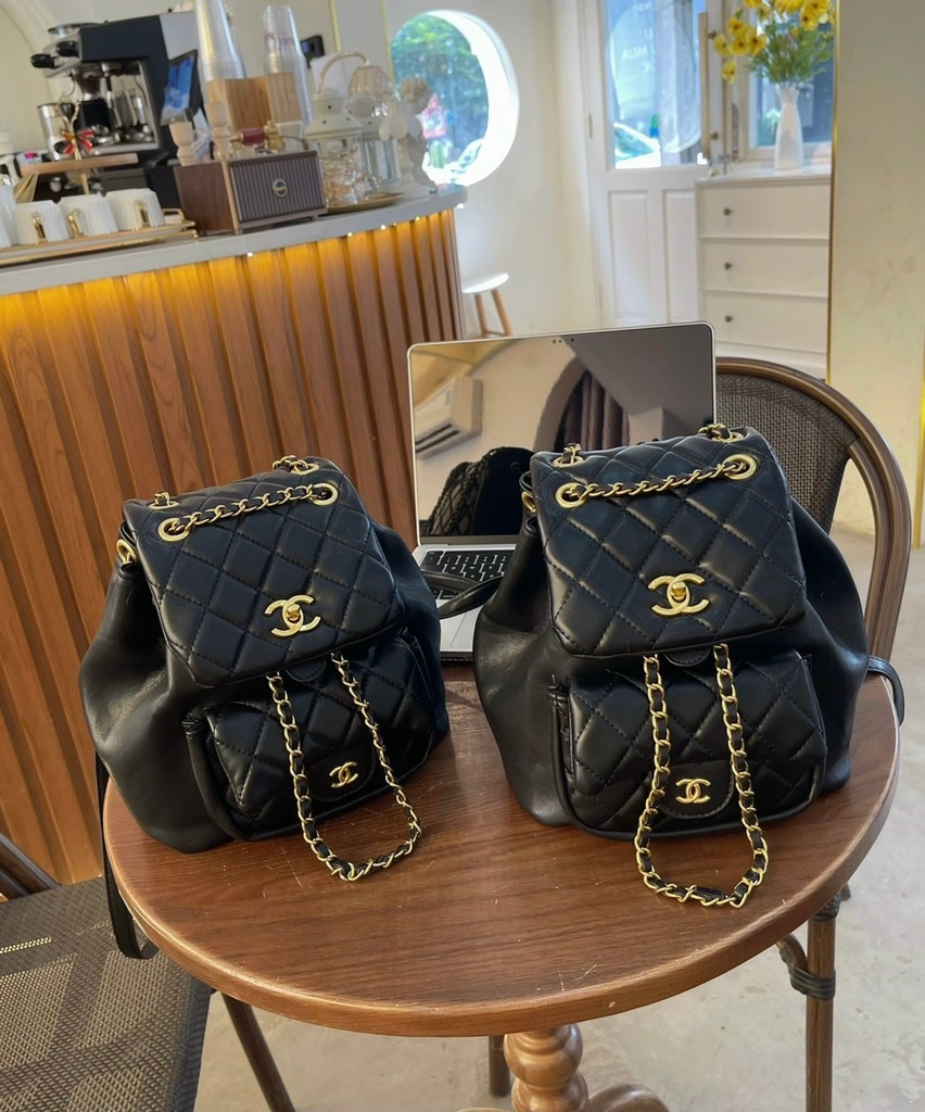 Balo Trần Trám Chanel Da Mềm Thêu Logo Tinh Tế Wh227 Winnie House #13 Balo Trần Trám Chanel Da Mềm Thêu Logo Tinh Tế Wh227 Winnie House